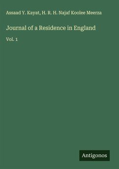 Cover Journal of a Residence in England