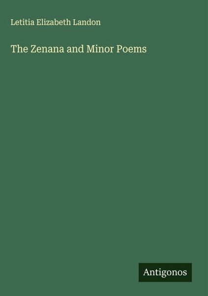 The Zenana and Minor Poems The Zenana and Minor Poems