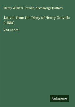 Cover Leaves from the Diary of Henry Greville (1884)