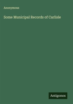 Cover Some Municipal Records of Carlisle