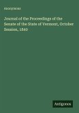 Journal of the Proceedings of the Senate of the State of Vermont, October Session, 1840