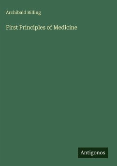 Cover First Principles of Medicine