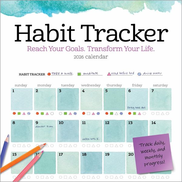 Habit Tracker Wall Calendar 2026 Habit Tracker Wall Calendar 2026