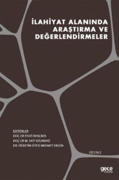 Cover Ilahiyat Alaninda Arastirma ve Degerlendirmeler