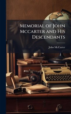 Cover Memorial of John Mccarter and His Descendants