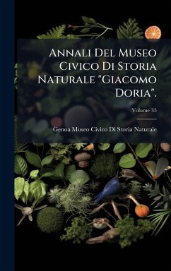 Annali Del Museo Civico Di Storia Naturale  Cover Annali Del Museo Civico Di Storia Naturale