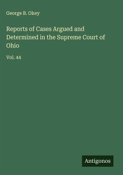 Cover Reports of Cases Argued and Determined in the Supreme Court of Ohio