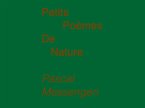Petits Poèmes de Nature (eBook, ePUB)