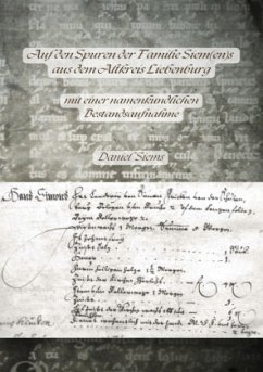 Auf den Spuren der Familie Siem(en)s aus dem Altkreis Liebenburg - Siems, Daniel Auf den Spuren der Familie Siem(en)s aus dem Altkreis Liebenburg - Siems, Daniel