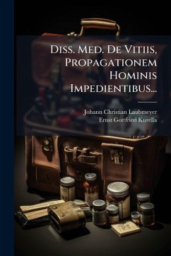 Cover Diss. Med. De Vitiis, Propagationem Hominis Impedientibus...