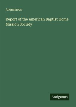 Cover Report of the American Baptist Home Mission Society