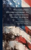 What Filipino Students Coming to the United States Ought to Know What Filipino Students Coming to the United States Ought to Know