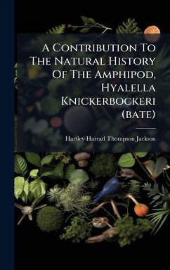 Cover A Contribution To The Natural History Of The Amphipod, Hyalella Knickerbockeri (bate)