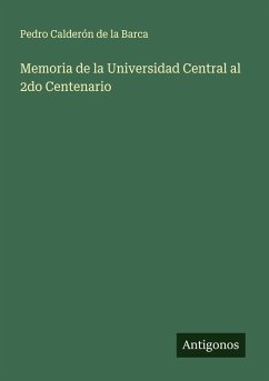 Cover Memoria de la Universidad Central al 2do Centenario