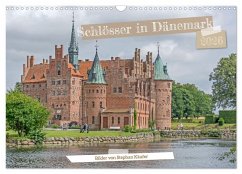 Schlösser in Dänemark (Wandkalender 2026 DIN A3 quer), CALVENDO Monatskalender