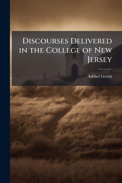 Cover Discourses Delivered in the College of New Jersey