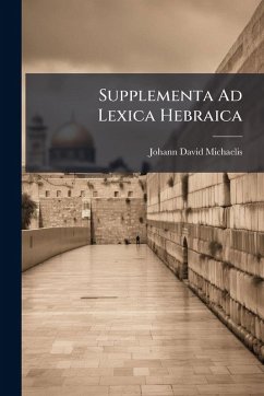 Cover Supplementa Ad Lexica Hebraica
