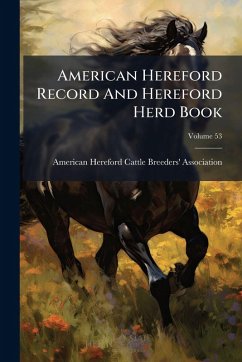 Cover American Hereford Record And Hereford Herd Book