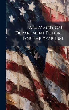 Cover Army Medical Department Report For The Year 1881
