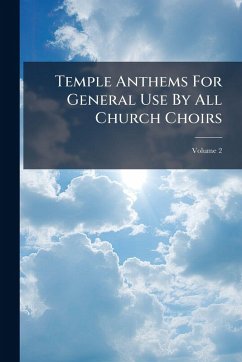 Cover Temple Anthems For General Use By All Church Choirs