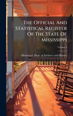 Cover The Official And Statistical Register Of The State Of Mississippi