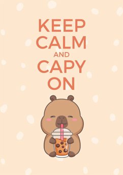 Cream Boba Capybara Notebook