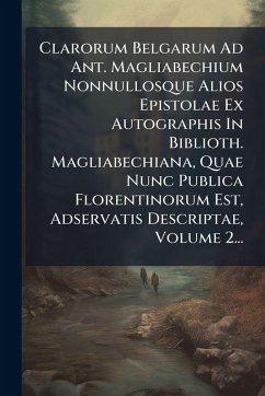 Clarorum Belgarum Ad Ant. Magliabechium Nonnullosque Alios Epistolae Ex Autographis In Biblioth. Magliabechiana, Quae Nunc Publica Florentinorum Est, Adservatis Descriptae, Volume 2... - Anonymous