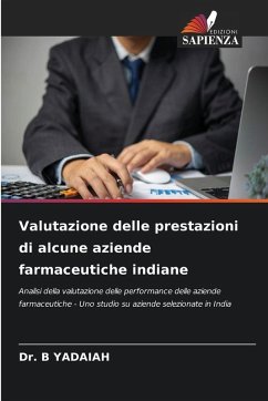 Cover Valutazione delle prestazioni di alcune aziende farmaceutiche indiane