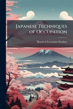 Cover Japanese Techniques of Occupation