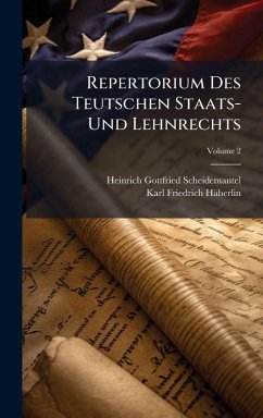 Cover Repertorium Des Teutschen Staats- Und Lehnrechts
