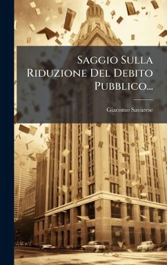 Cover Saggio Sulla Riduzione Del Debito Pubblico...