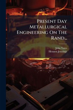Cover Present Day Metallurgical Engineering On The Rand...
