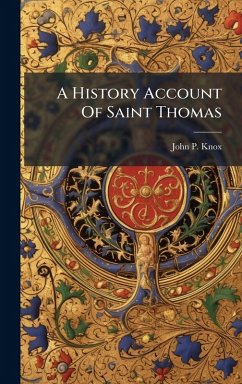 Cover A History Account Of Saint Thomas
