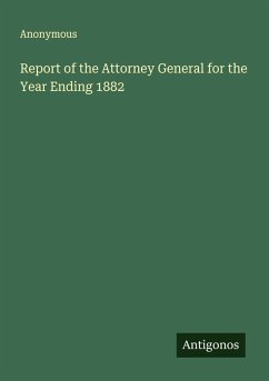 Cover Report of the Attorney General for the Year Ending 1882