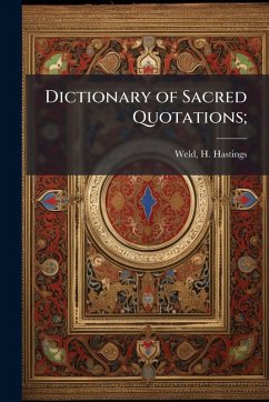 Cover Dictionary of Sacred Quotations;