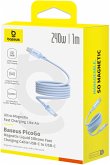 Baseus PicoGo magnetisch Ladekabel USB-C 240W 1m, blau Baseus PicoGo magnetisch Ladekabel USB-C 240W 1m, blau