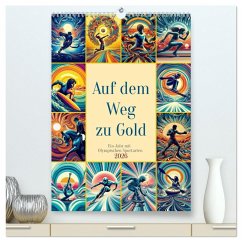Cover Auf dem Weg zu Gold - Ein Jahr mit Olympischen Sportarten (hochwertiger Premium Wandkalender 2026 DIN A2 hoch), Kunstdruck in Hochglanz