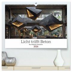 Licht trifft Beton (hochwertiger Premium Wandkalender 2026 DIN A2 quer), Kunstdruck in Hochglanz Licht trifft Beton (hochwertiger Premium Wandkalender 2026 DIN A2 quer), Kunstdruck in Hochglanz