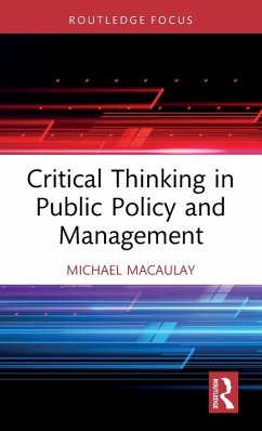 Cover Critical Thinking in Public Policy and Management