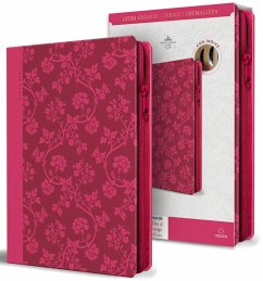 Cover Biblia Rvr 1960 Letra Gigante, Tamaño Manual, Símil Piel Rosada, Cremallera, Índice / Spanish Bible Rvr 1960 Giant Print, Handy Size, Pink Leathersoft