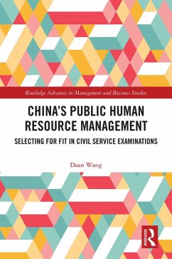 Cover China's Public Human Resource Management (eBook, PDF)