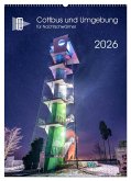 Cottbus und Umgebung für Nachtschwärmer (Wandkalender 2026 DIN A2 hoch), CALVENDO Monatskalender
