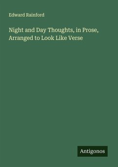 Cover Night and Day Thoughts, in Prose, Arranged to Look Like Verse