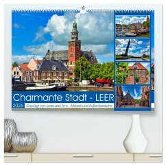 Cover Charmante Stadt - LEER (hochwertiger Premium Wandkalender 2026 DIN A2 quer), Kunstdruck in Hochglanz