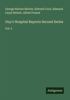 Cover Guy's Hospital Reports Second Series