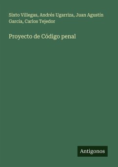 Proyecto de Código penal Cover Proyecto de Código penal