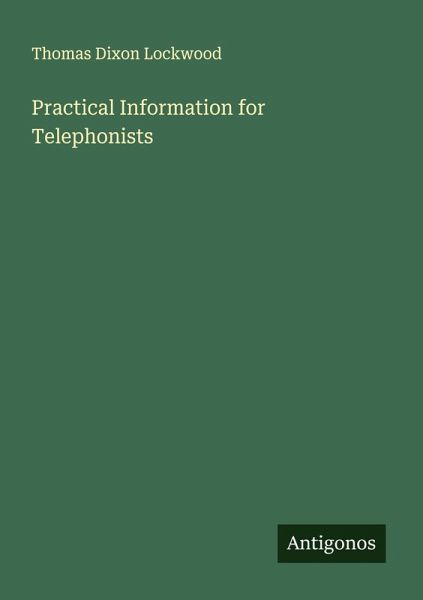 Practical Information for Telephonists Practical Information for Telephonists