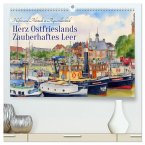 Herz Ostfrieslands - Zauberhaftes Leer (hochwertiger Premium Wandkalender 2026 DIN A2 quer), Kunstdruck in Hochglanz