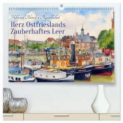 Cover Herz Ostfrieslands - Zauberhaftes Leer (hochwertiger Premium Wandkalender 2026 DIN A2 quer), Kunstdruck in Hochglanz