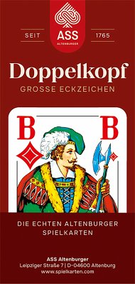 Cover ASS Altenburger Spielkarten - Doppelkopf (Extra große Karten mit großen Eckzeichen), Senioren, französisches Bild